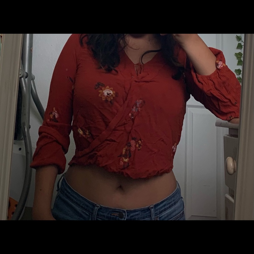 MOSSIMO Blood Orange Top